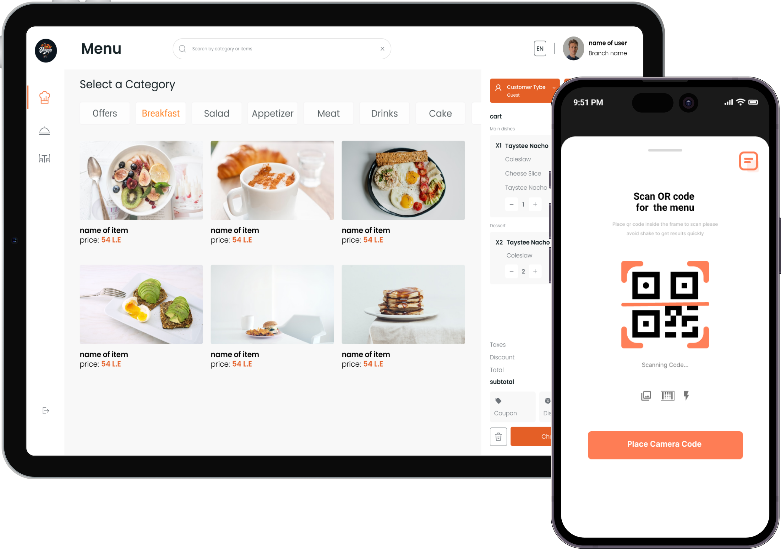 GroMenu - QR Food Online Ordering System for restaurants